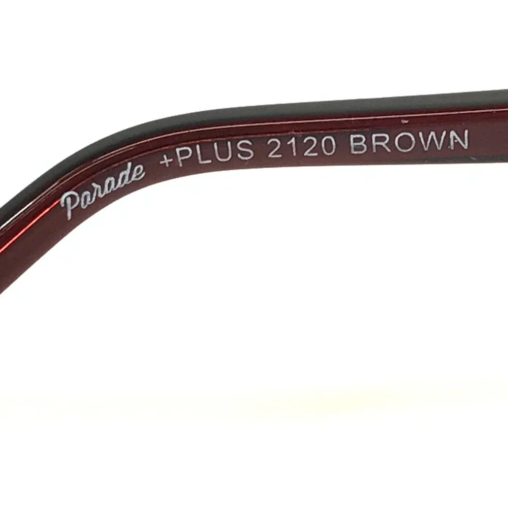 Parade Eyeglasses Frames 2120 BROWN Clear Gold Chains Full Rim 53-15-142